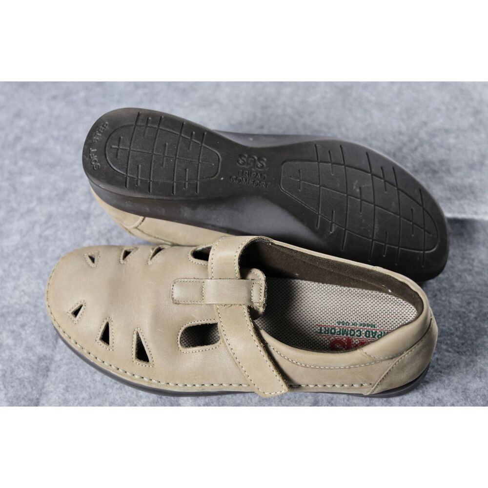 SAS Roamer Comfort Shoes – Sage Nubuck Leather – Women’s 9.5 W – USA